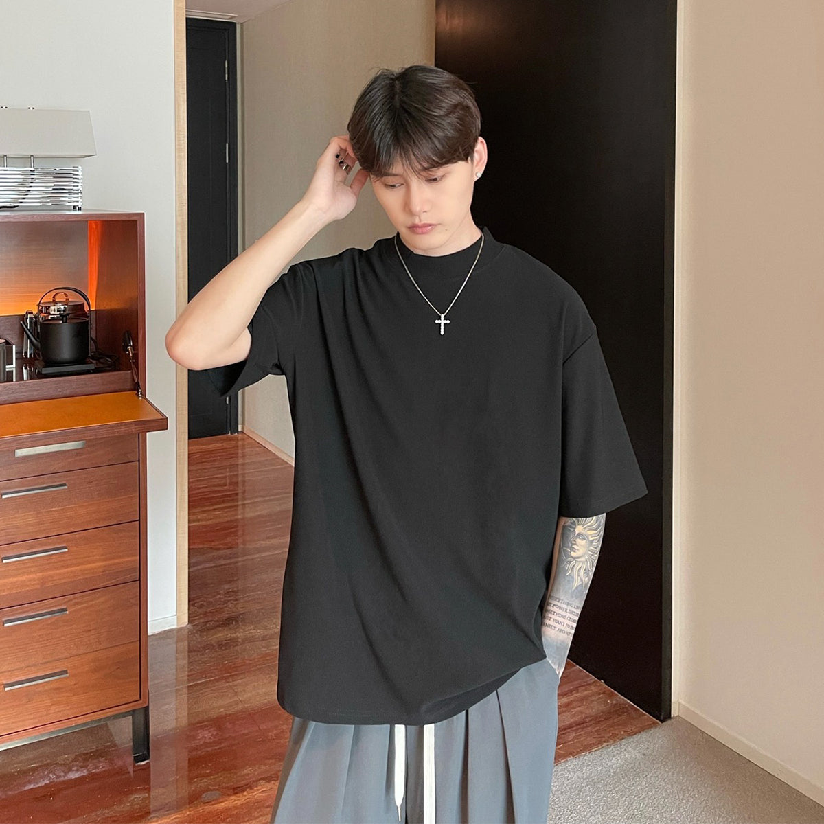 summer basic T-shirt M041