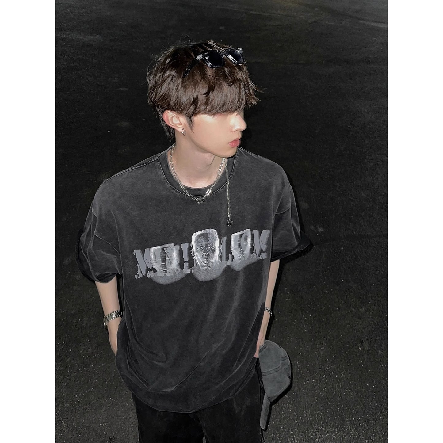 print cool T-shirt M006