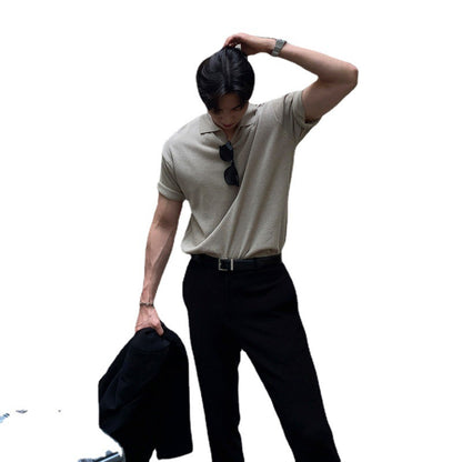 sleeve cool polo-shirt M026