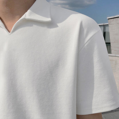 sleeved polo shirt M002